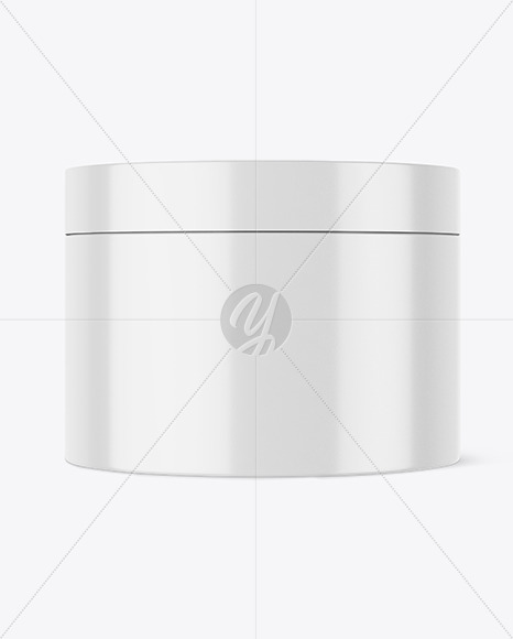 Glossy Plastic Cosmetic Jar Mockup