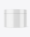 Glossy Plastic Cosmetic Jar Mockup