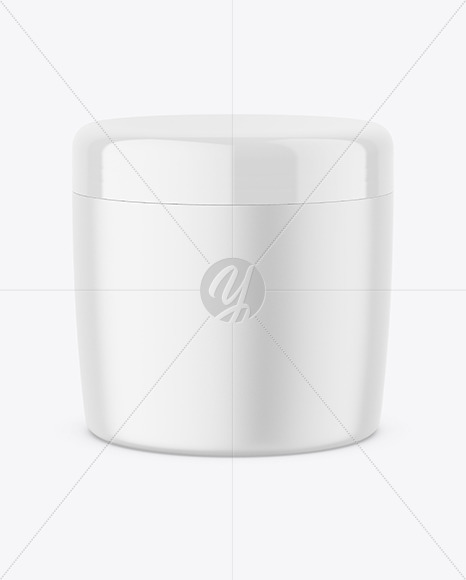 Matte Cosmetic Jar Mockup