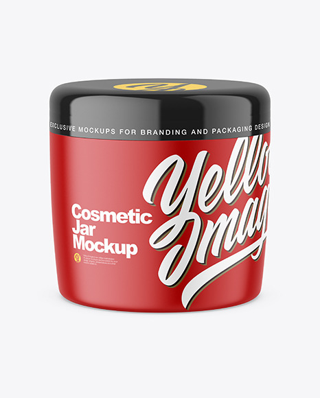 Matte Cosmetic Jar Mockup - Body cream jar