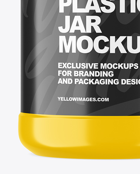 Plastic Jar Mockup