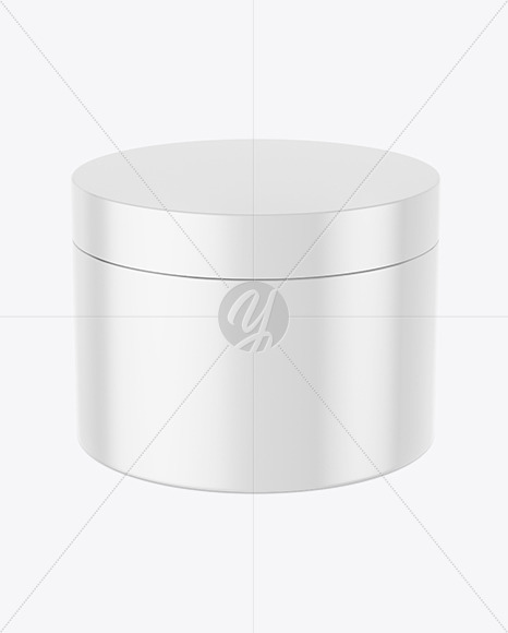 Matte Plastic Cosmetic Jar Mockup