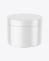 Matte Plastic Cosmetic Jar Mockup