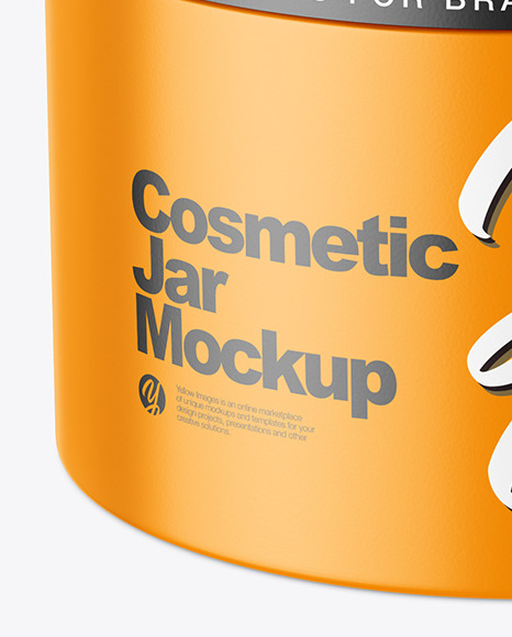 Matte Plastic Cosmetic Jar Mockup