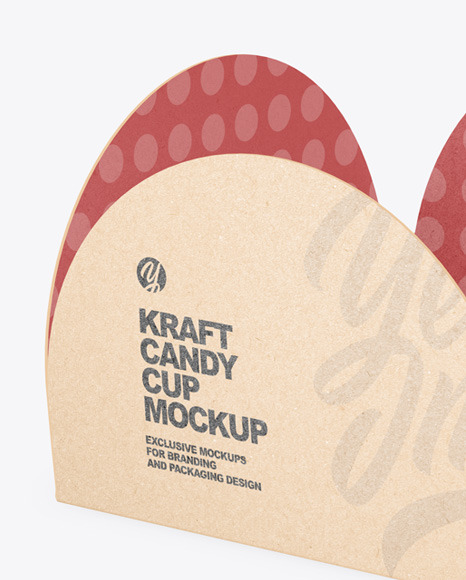 Kraft Candy Cup Mockup