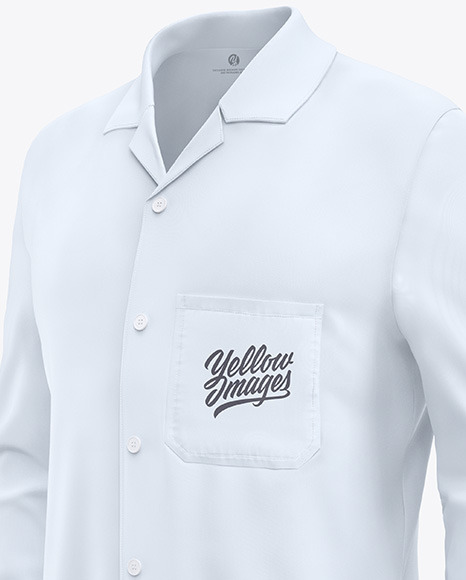 Lab Coat Mockup - Half Side View