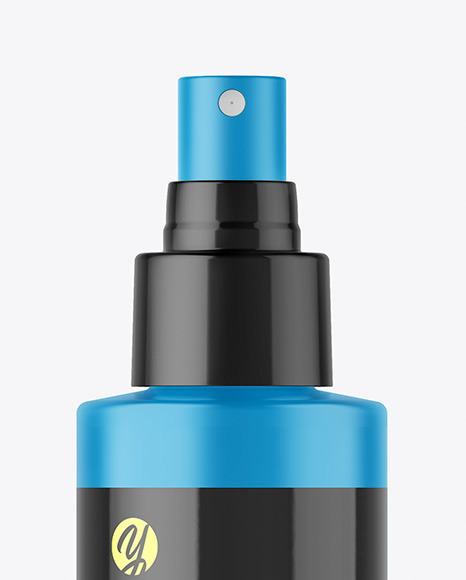 Matte Spray Bottle Mockup