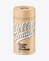 Kraft Paper Tube Mockup