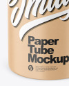 Kraft Paper Tube Mockup