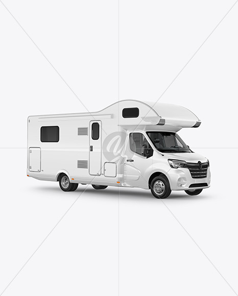 Motorhome Mockup - Half Side View