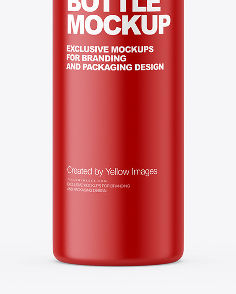 Matte Spray Bottle Mockup