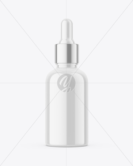 50ml Glossy Dropper Bottle Mockup