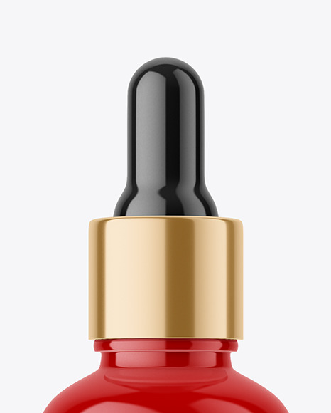 50ml Glossy Dropper Bottle Mockup