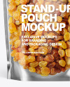 Clear Plastic Pouch w/ Raisin Mockup