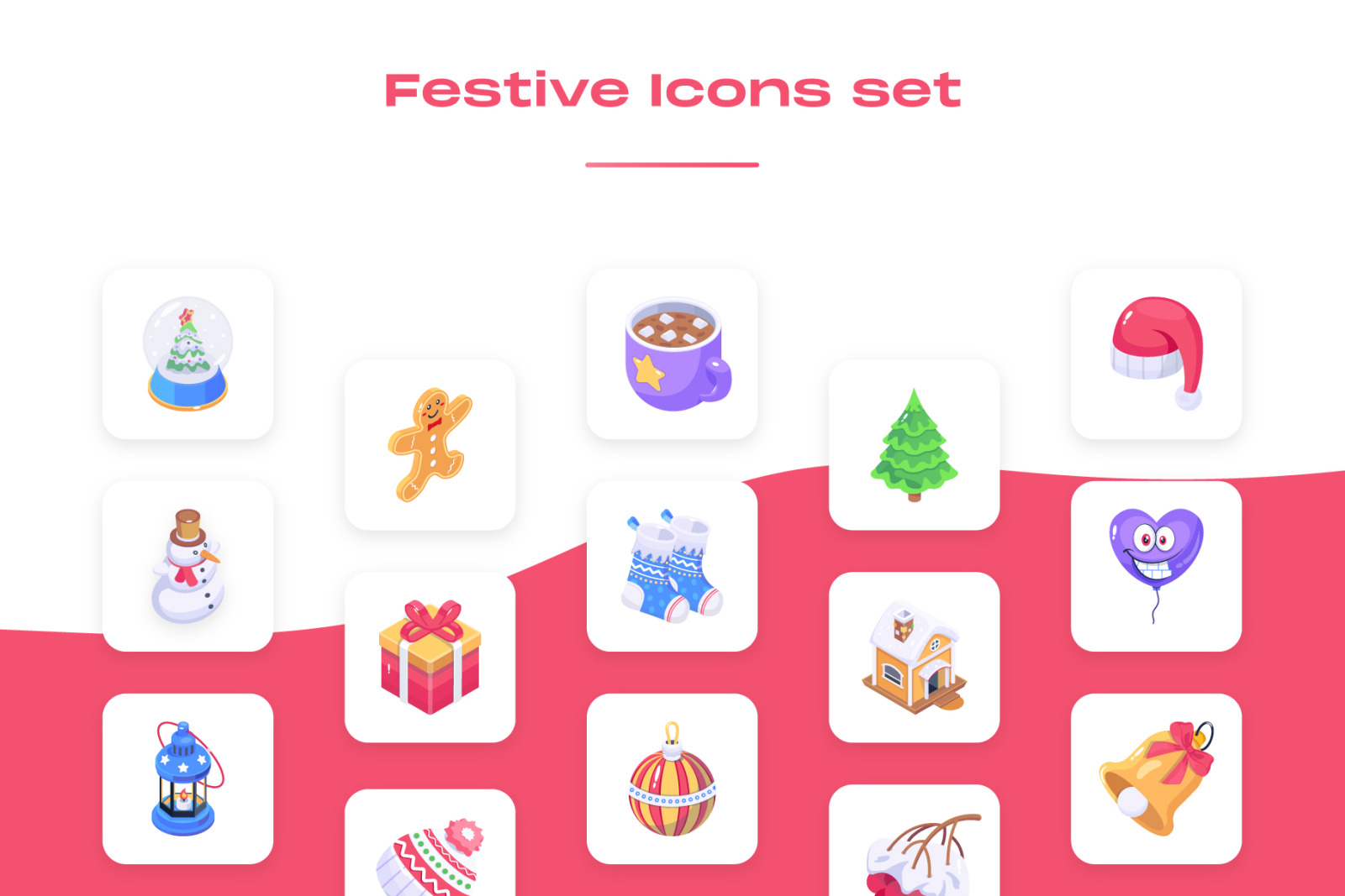 75 Isometric Festive Icons 75 Isometric Festive Icons