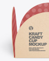 Kraft Candy Cup Mockup