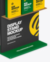 Display Stand With Boxes Mockup