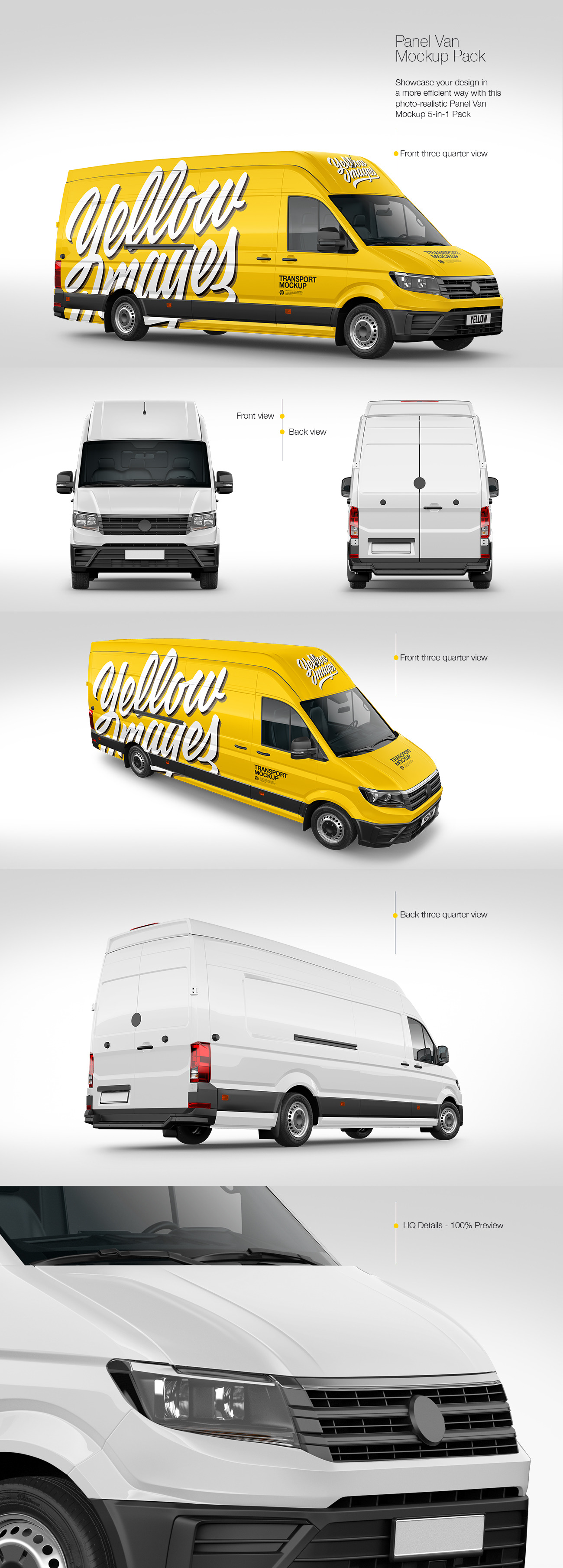 Panel Van Mockup Pack Panel Van Mockup Pack