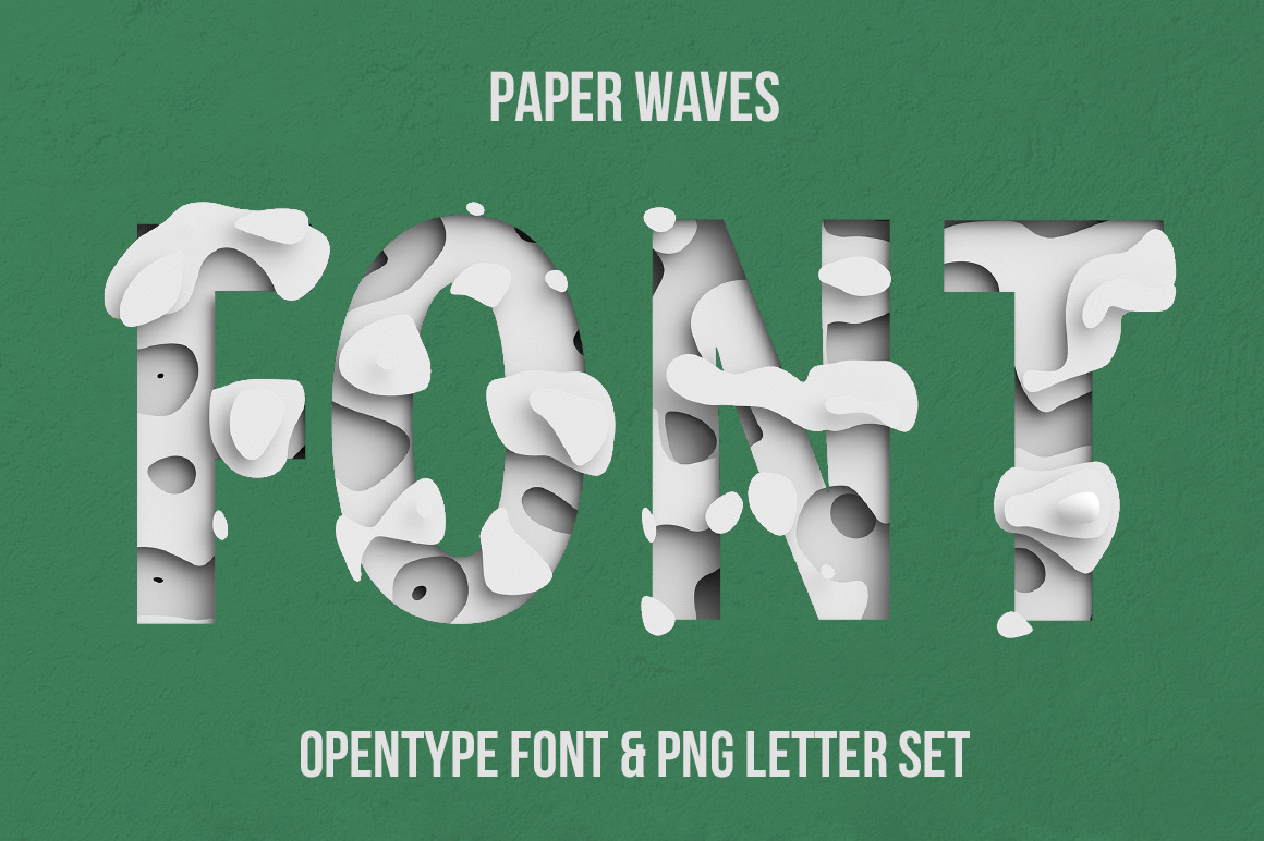 Paper Waves Font Paper Waves Font