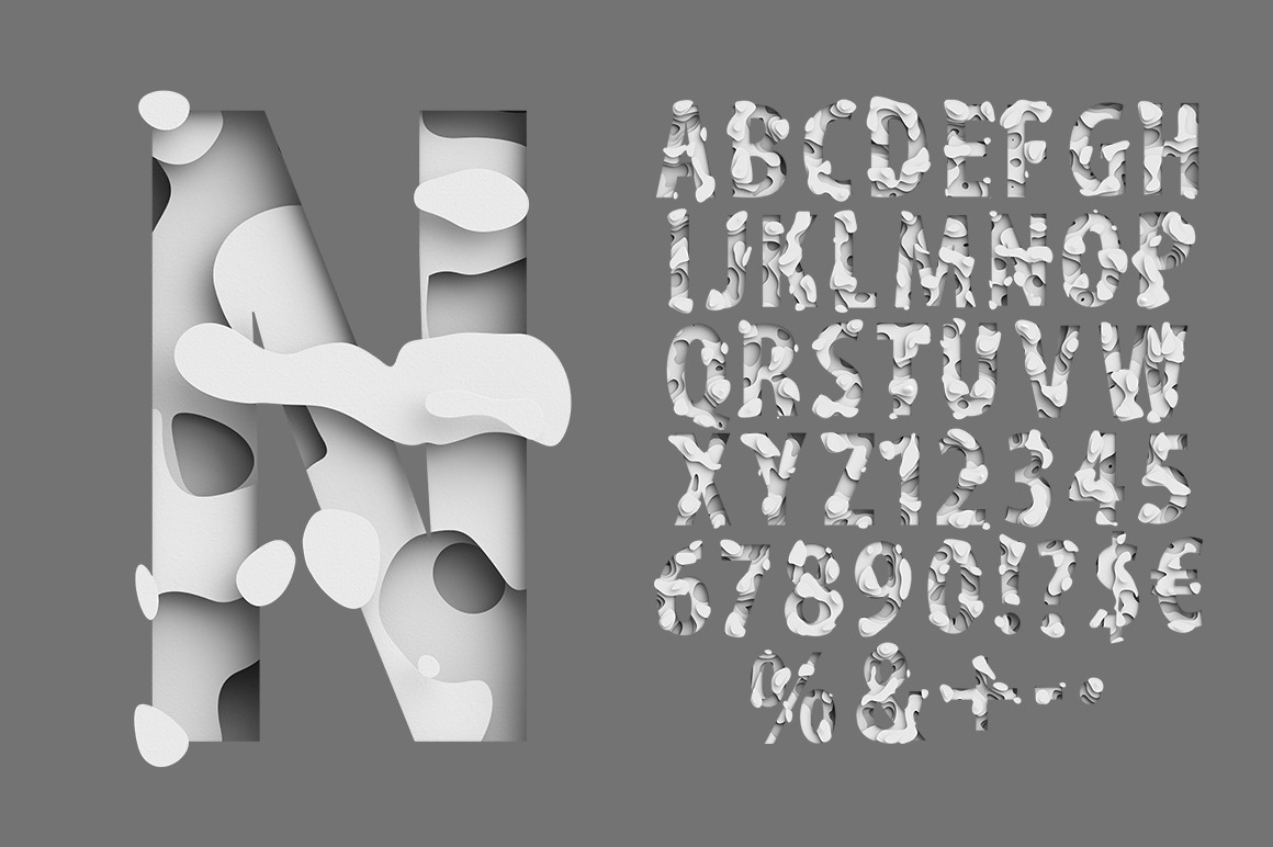 Paper Waves Font Paper Waves Font