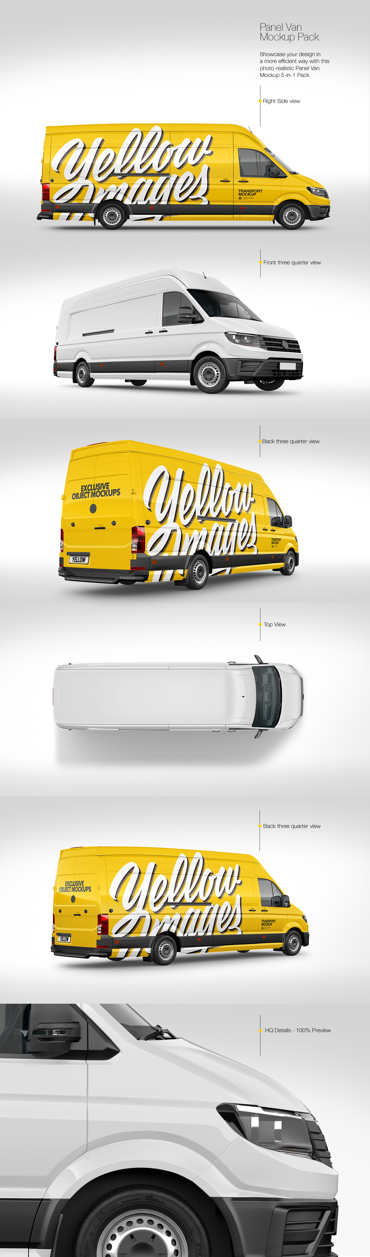 Panel Van Mockup Pack Panel Van Mockup Pack