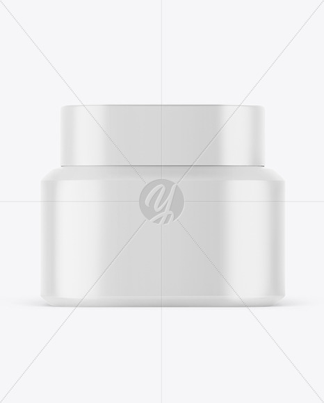 Matte Cosmetic Jar Mockup