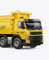 Tipper Truck Mockup - Half Side View