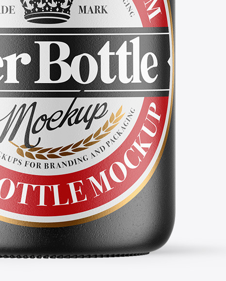 Ceramic Beer Bottle Mockup