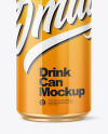 330ml Glossy Drink Can Mockup