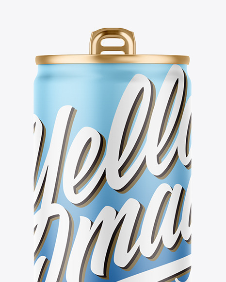 330ml Matte Drink Can Mockup