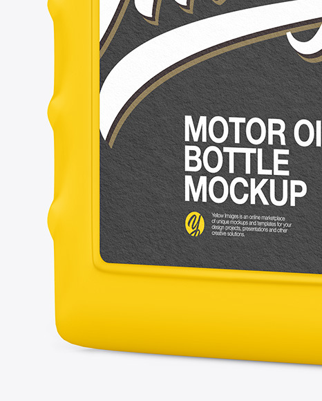 Matte Motor Oil Bottle Mockup