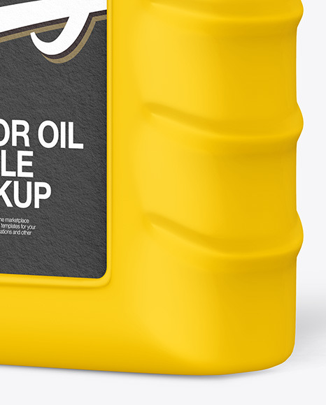 Matte Motor Oil Bottle Mockup