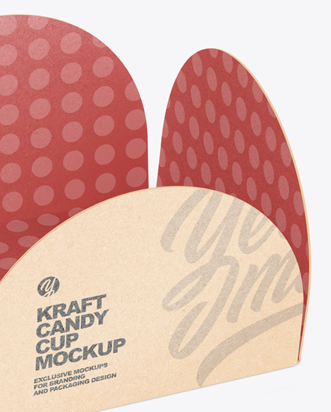 Kraft Candy Cup Mockup