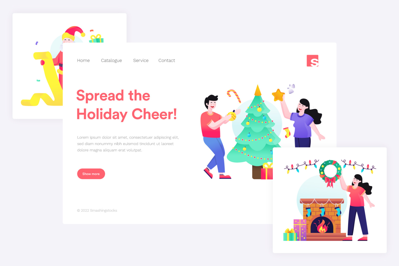 Christmas Illustrations – Flat Vectors Christmas Illustrations – Flat Vectors