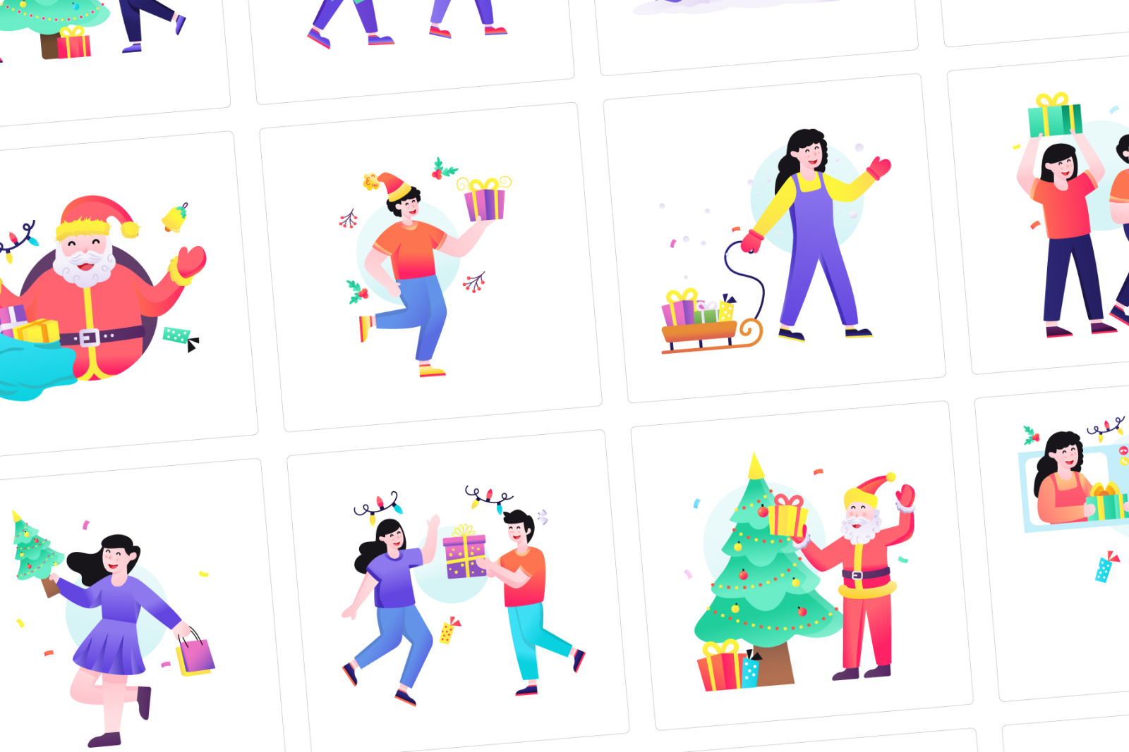 Christmas Illustrations – Flat Vectors Christmas Illustrations – Flat Vectors
