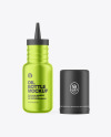 Metallized Plastic Oil Bottle Mockup