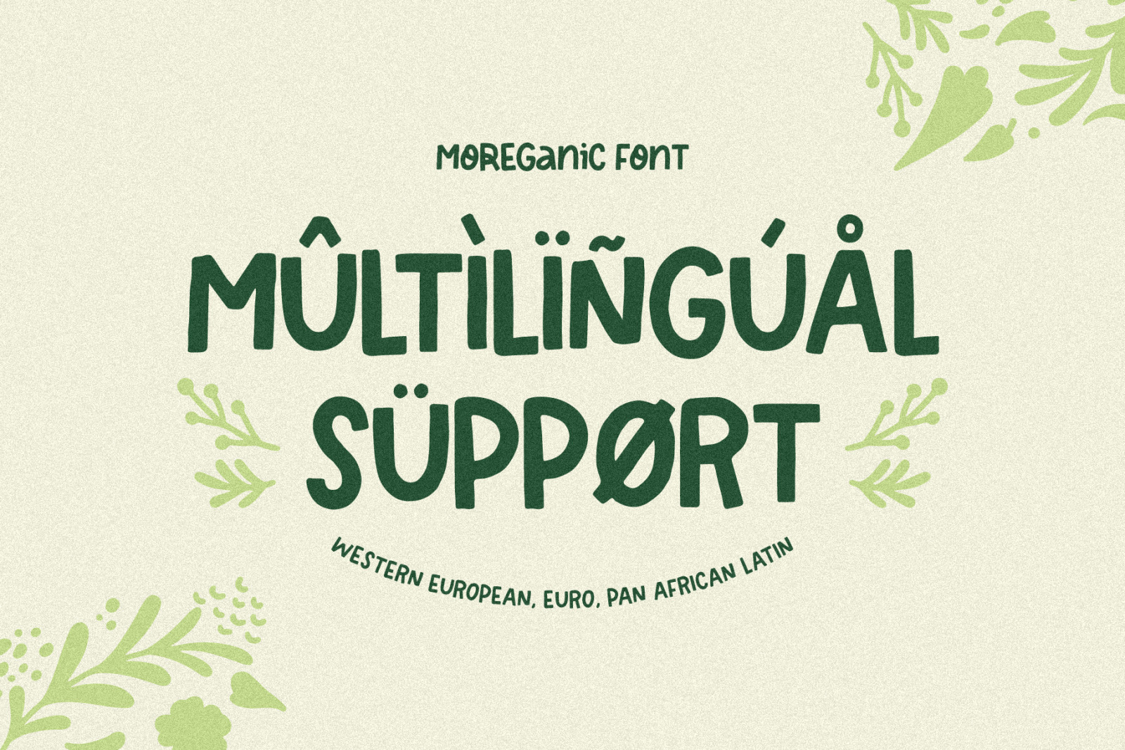 Moreganic - Organic Font