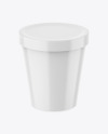 Glossy Plastic Ice Cream Cup Mockup