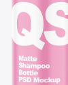 Matte Shampoo Bottle Mockup - Front View