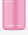 Matte Shampoo Bottle Mockup - Front View