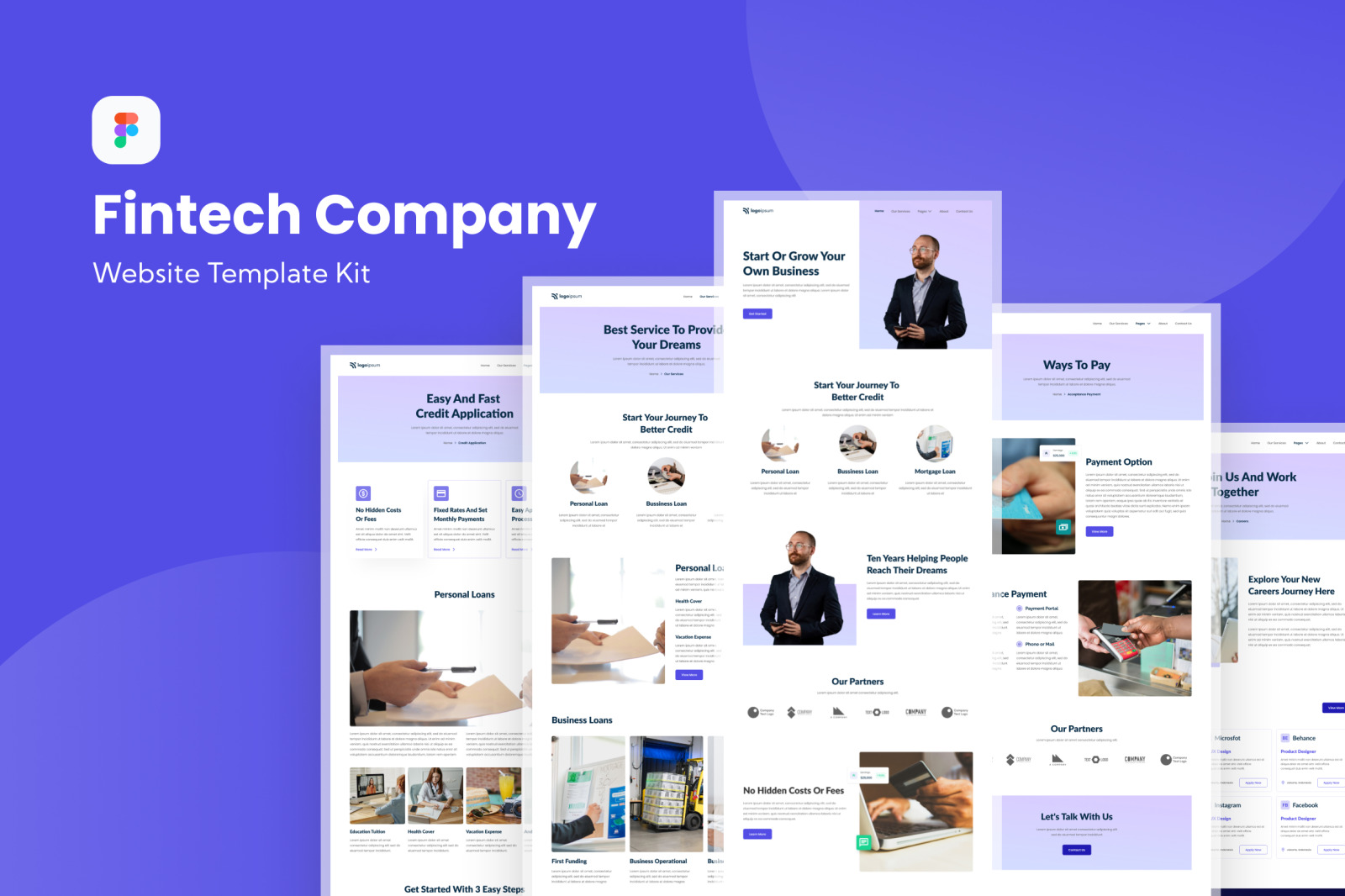 Fintech Company Website Template