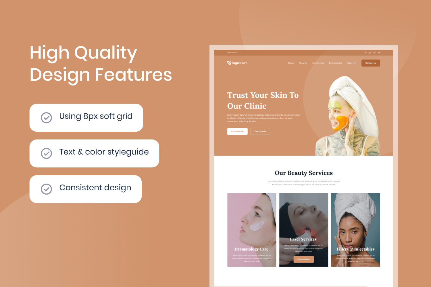 Derma Care Dermatology Website Template