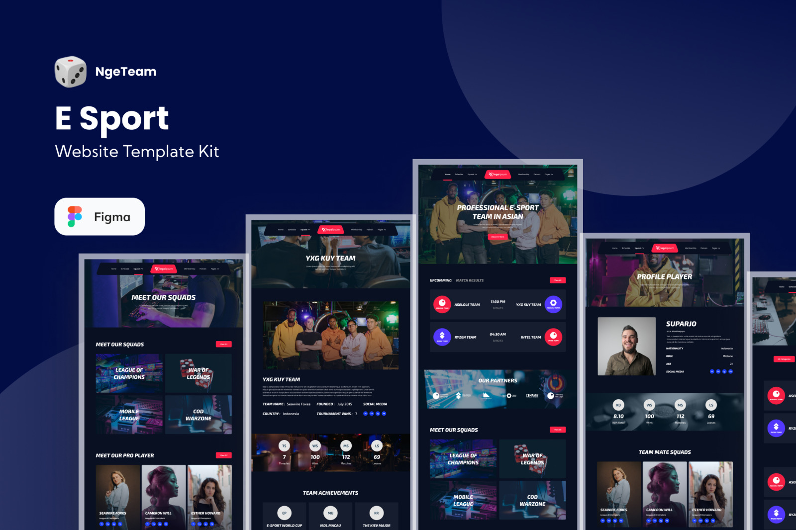 NgeTeam E-Sport Website Template NgeTeam E-Sport Website Template