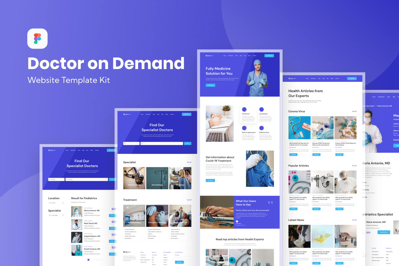 Doctor On Demand Website Template