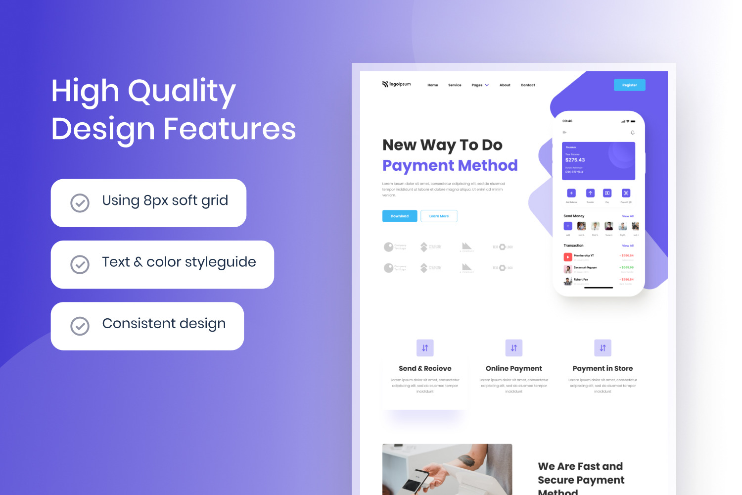 Cuanku Fintech Company Website Template