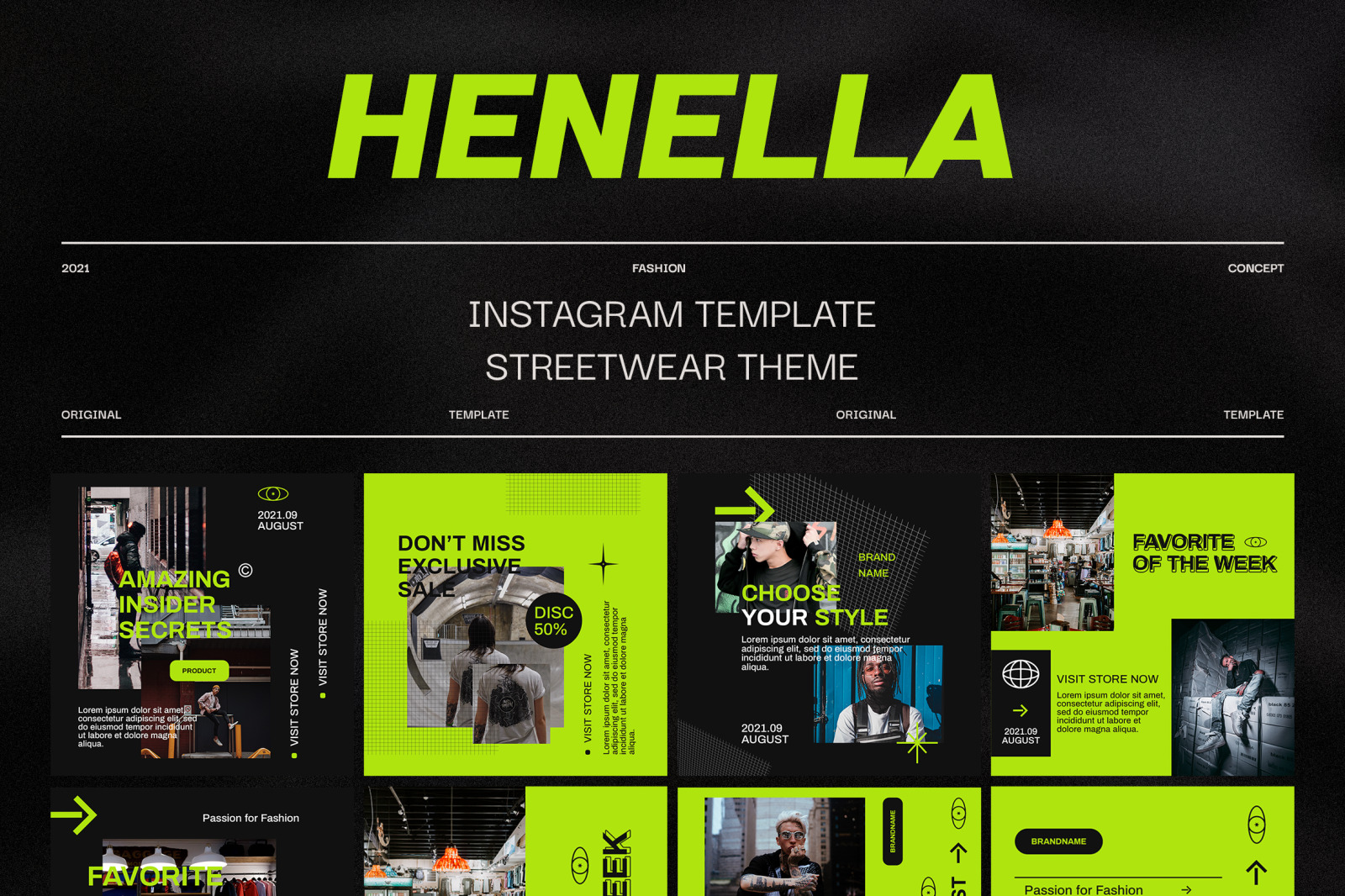Henella Instagram Template Henella Instagram Template