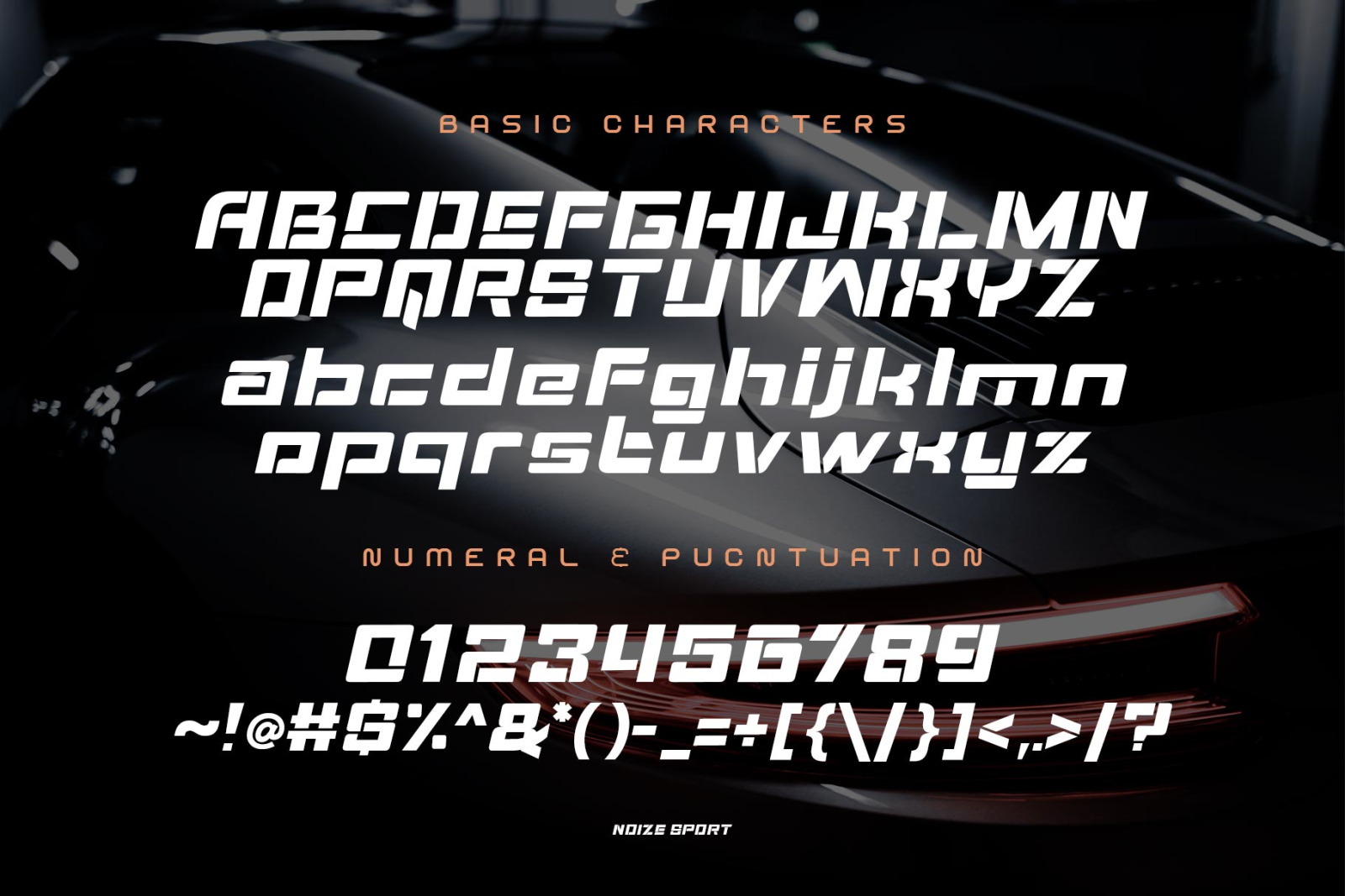 Noize Sport Typeface on Yellow Images Creative Store