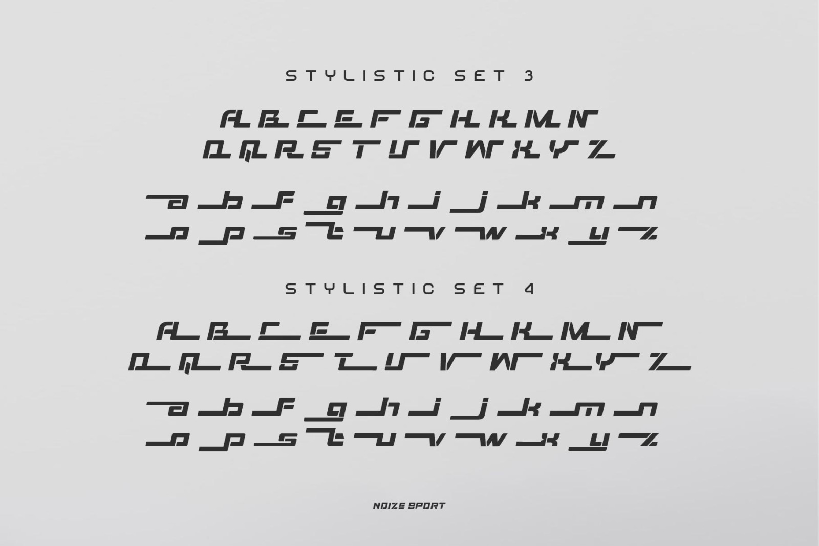 Noize Sport Typeface Noize Sport Typeface