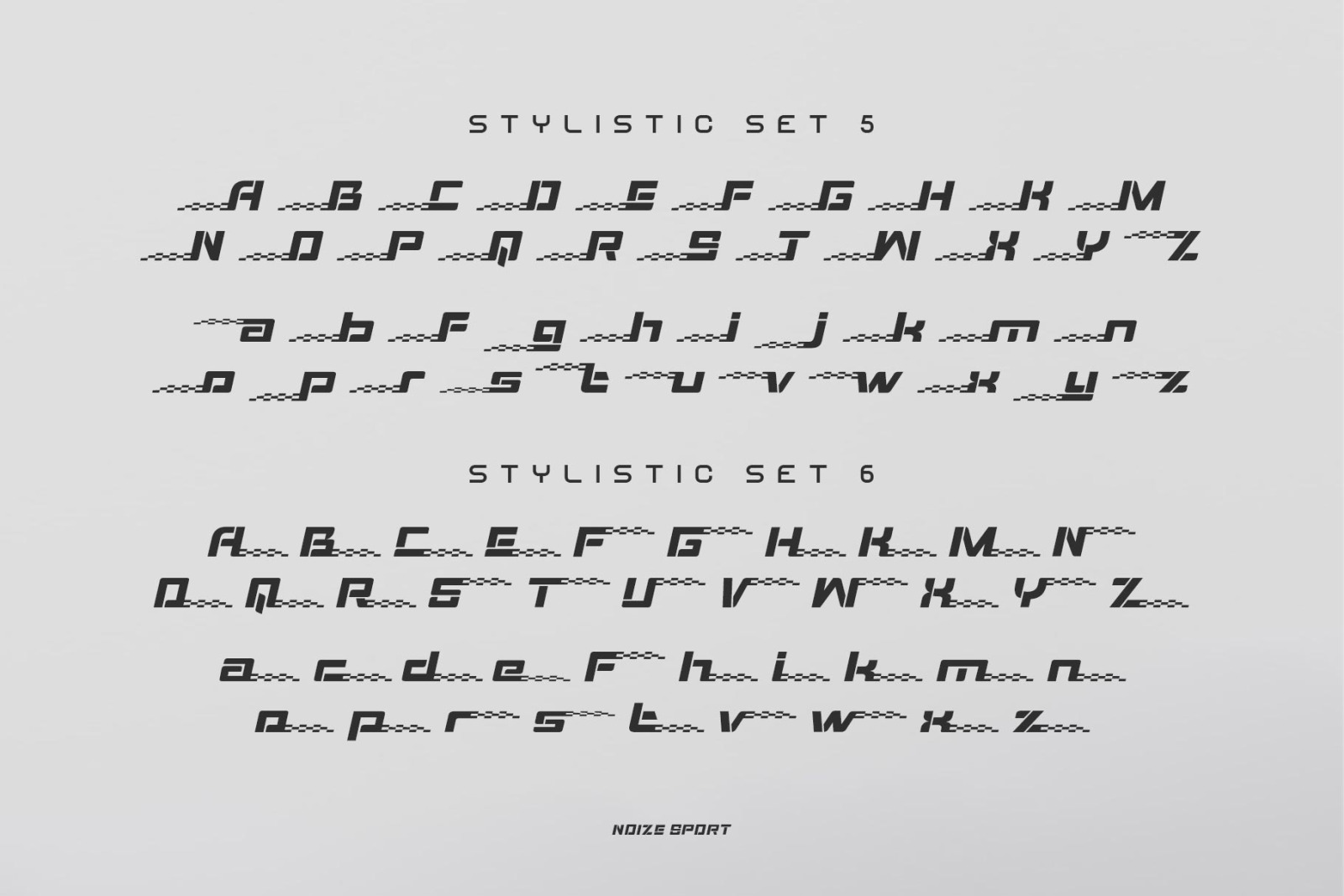 Noize Sport Typeface Noize Sport Typeface