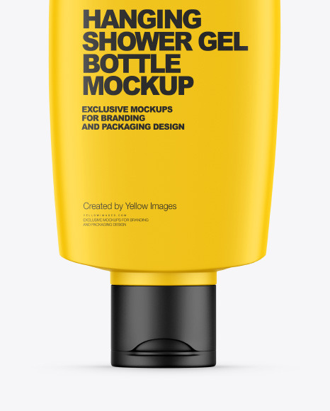 Hanging Shower Gel Bottle Mockup